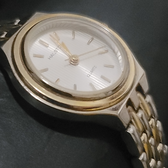 Vintage Halstan Quartz two-tone Stainless Steel Watch